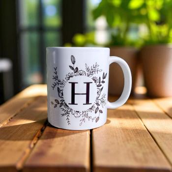 Keramiktasse Tasse Personalisiert mit einem Buchstaben Kaffeebecher Namenstasse - Artikel-Nr. 1100011